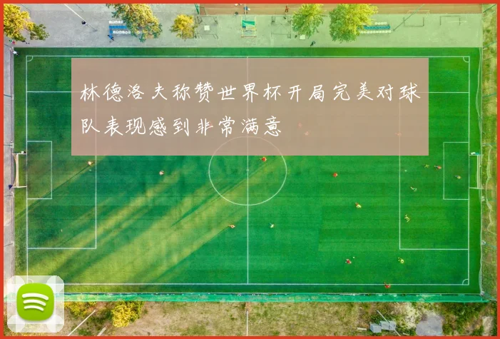 林德洛夫称赞世界杯开局完美对球队表现感到非常满意